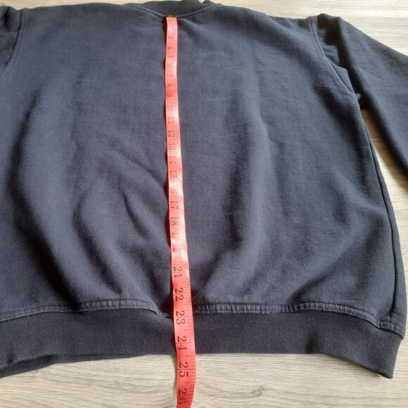 Vintage German Tea Sweatshirt by Snap Sportswear Size Medium 44" Chest Black - Picture 13 of 14